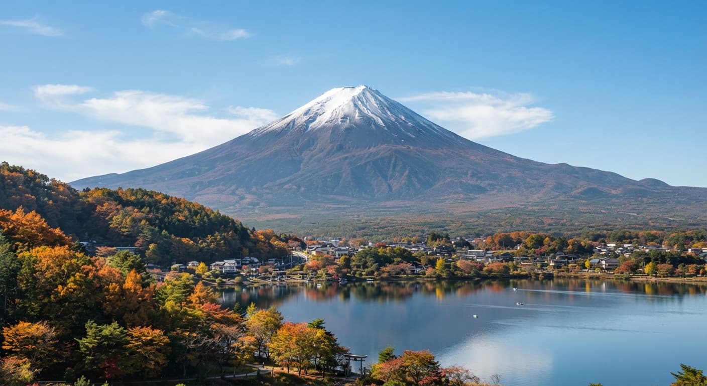 Salju Pertama Musim Ini Mulai Menyelimuti Gunung Fuji
