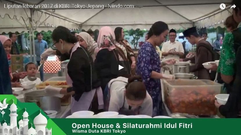 Video Lebaran 2017 di KBRI Tokyo
