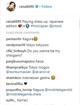 raisa in japan comment
